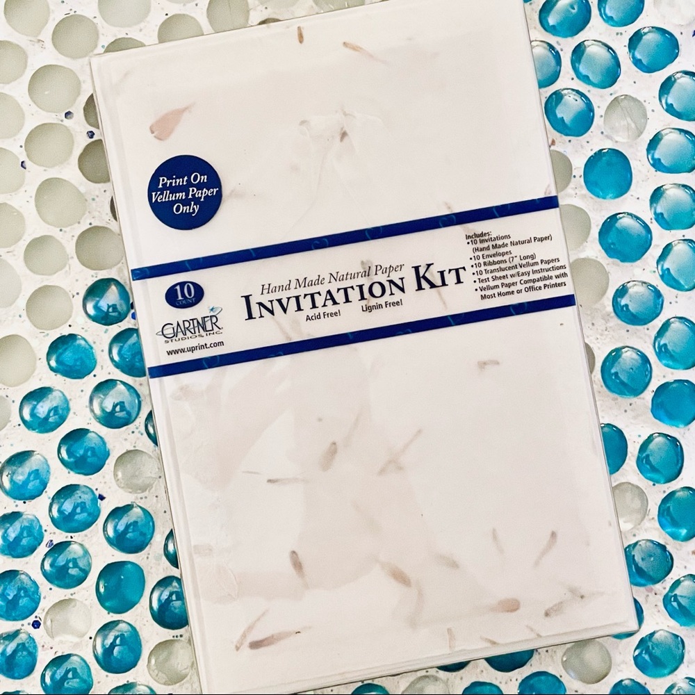 🌸Gartner Studios Hand-Made Paper Invitation Kit🌸10-Count